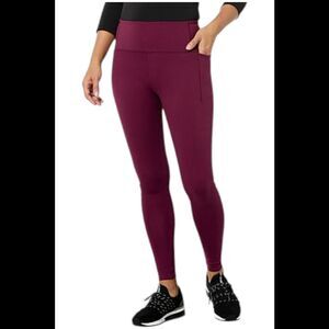 Joy Performance Women's Ultra Smooth Luxe Legging w/Pockets Red Wine - Regular